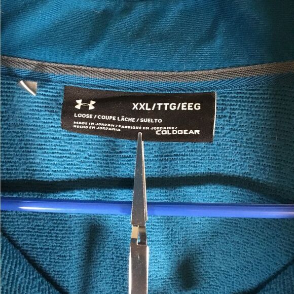 Under Armour Coldgear quarter zip sweater like pullover men’s XXL - Picture 3 of 4